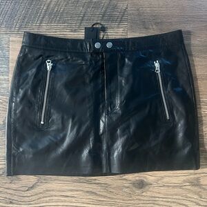 RAG & BONE leather mini skirt